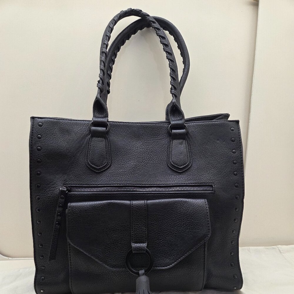 Apt. 9 Black Structured Tote | Clean, Classic, Everyday Carry